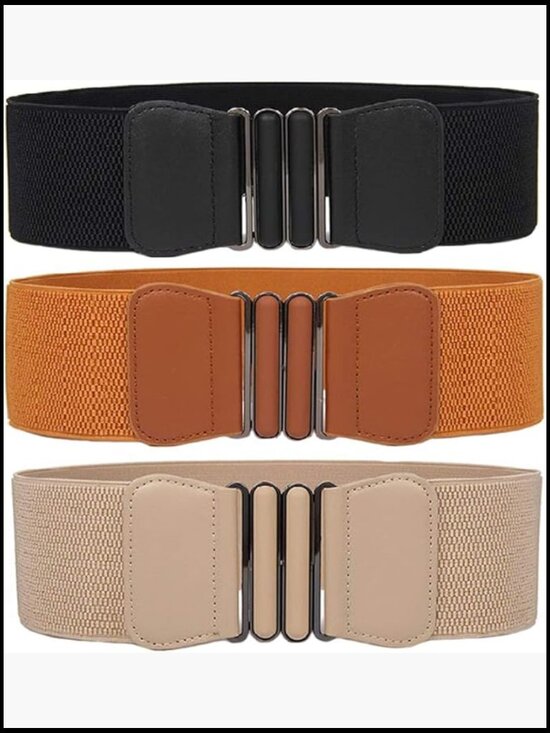 Elastic Wide Stretchy Waist Cinch Belt for Dresses Accessories